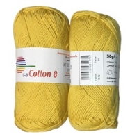 GB Cotton 8 100  en #37 katoen - 1472 Zonnegeel