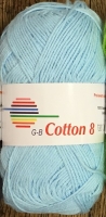 GB Cotton 8 100  en #37 katoen - 1541 Babyblauw