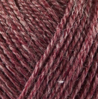 No3 Organic Wool + Nettles  - 1108 Donker Rood