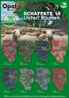 Opal 4-draads sokkenwol Schafpate 15 Unter Baumen 8 x 1 kilo