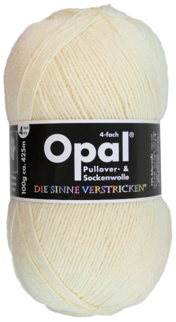 Opal Uni 4 draads 3081 creme, natuur