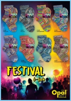 Opal 6-draads sokkenwol Festival 8 x 1,2 kilo