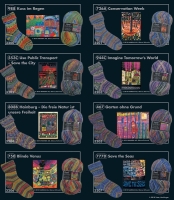 Opal 4-draads sokkenwol Hundertwasser 3 - 8 x 0,5 kilo