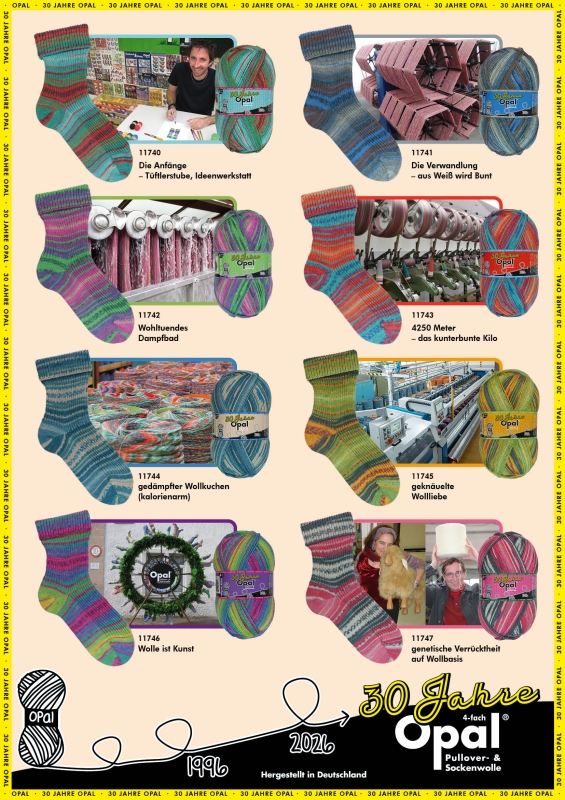 Opal 4-draads sokkenwol 30 Jahre Opal - 8 x 1 kilo